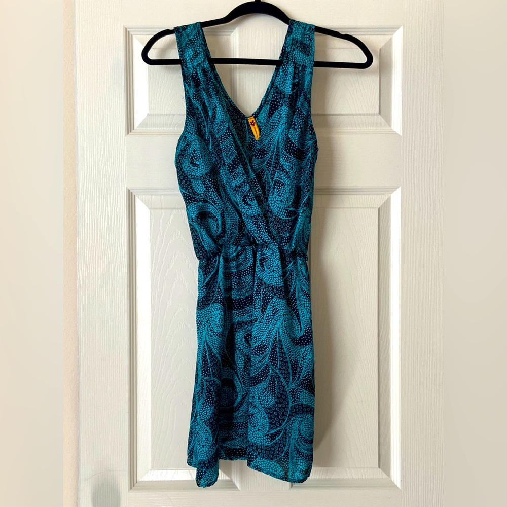 Satin mini wrap dress